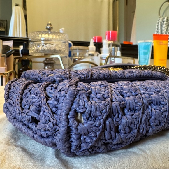 Tory burch Kira Straw Crochet Small Convertible Shoulder Bag - Picture 4 of 15